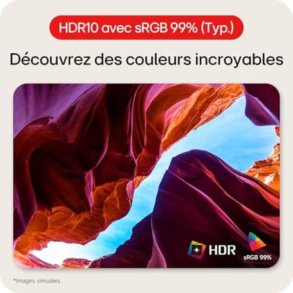Découvrez l'expérience ultime offerte par le LG UltraWide 34WR55QK-B, un écran 34 pouces qui vous garantit une immersion totale grâce à sa résolution QHD et ses fonctionnalités avancées, idéal pour le travail et le divertissement.