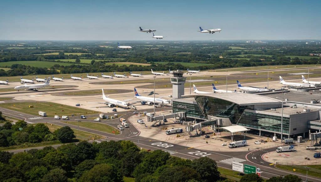 Gatwick Londres face aux pressions environnementales actuelles
