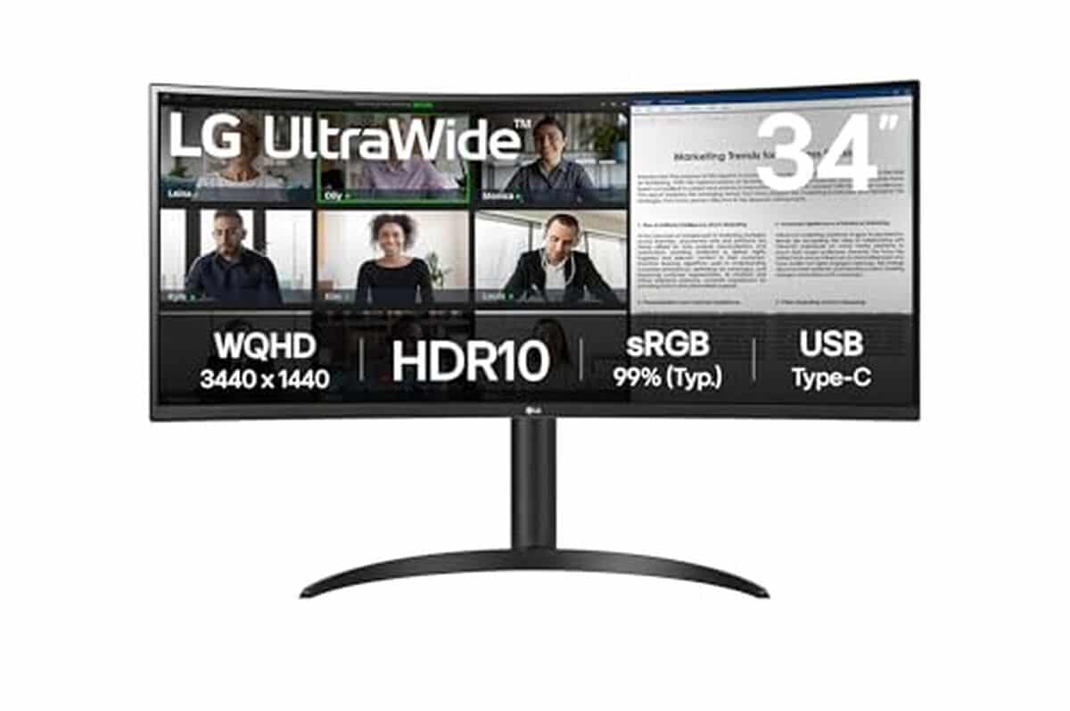 Test de l'écran LG UltraWide 34WR55QK-B : immersion QHD 34 pouces