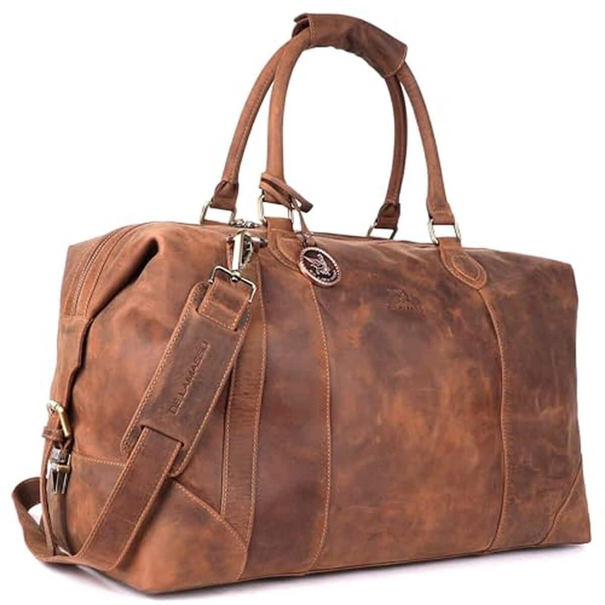 Test du sac de voyage Rafael de Lamassu en cuir tan hunter