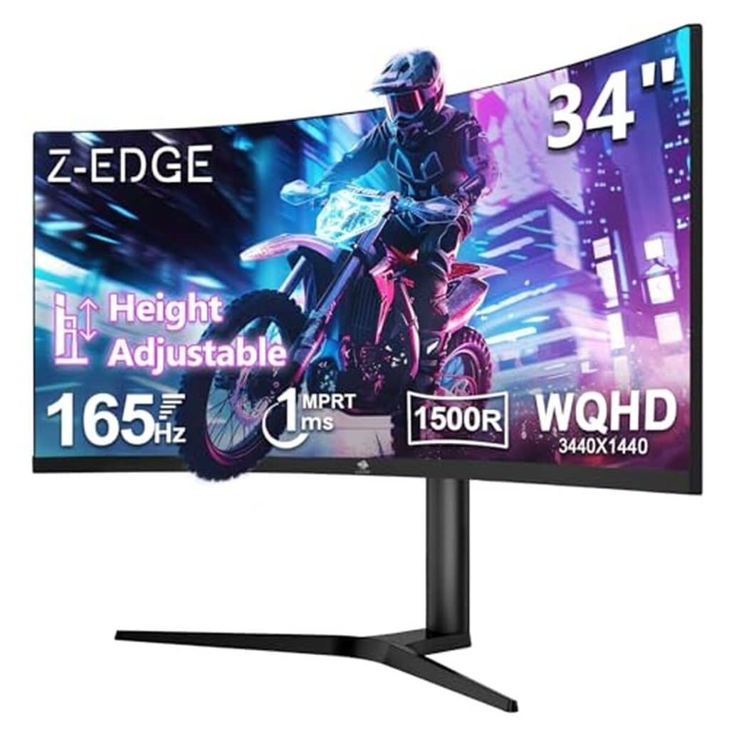 Test : écran PC gamer ultra large Z-Edge 34'' 165Hz 1500R