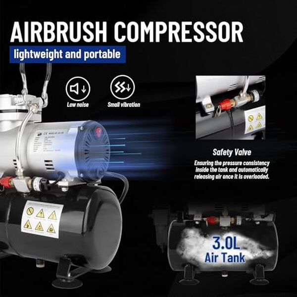 Découvrez le compresseur aérographe Timbertech AS186 haute performance. Test complet, caractéristiques techniques et avis sur ce compresseur sans huile efficace et silencieux.