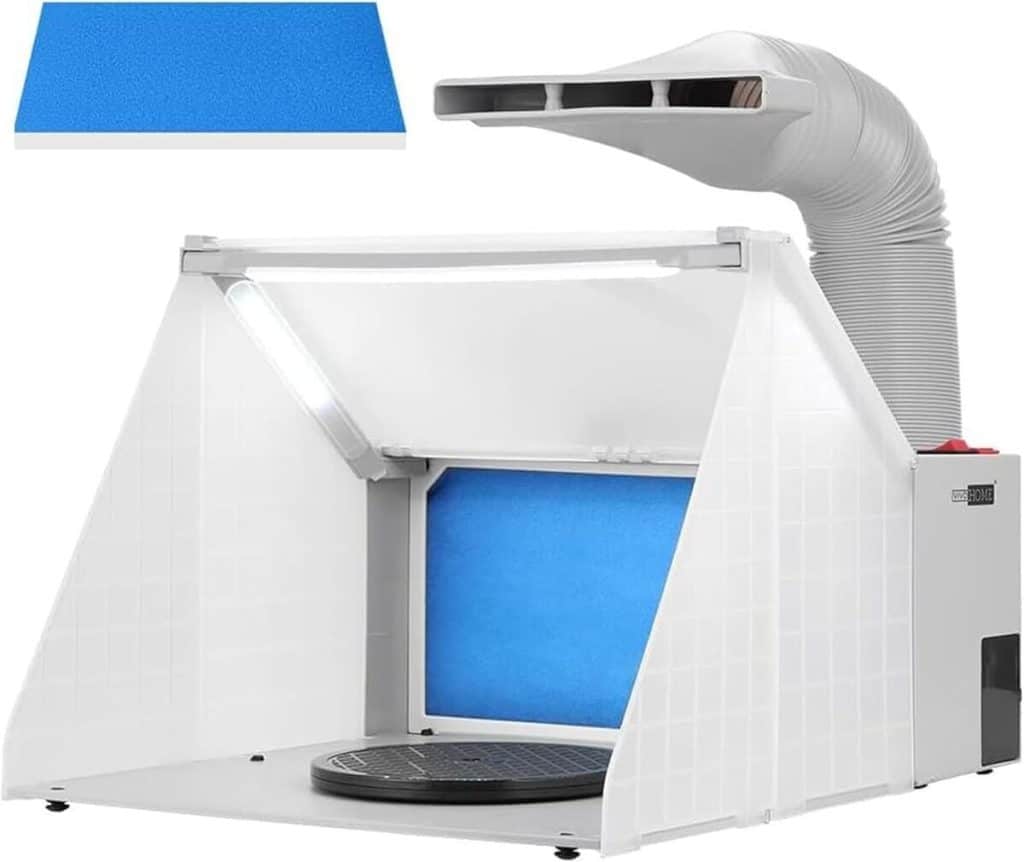 Test de la cabine de peinture VIVOHOME : portable, lED et multifonction