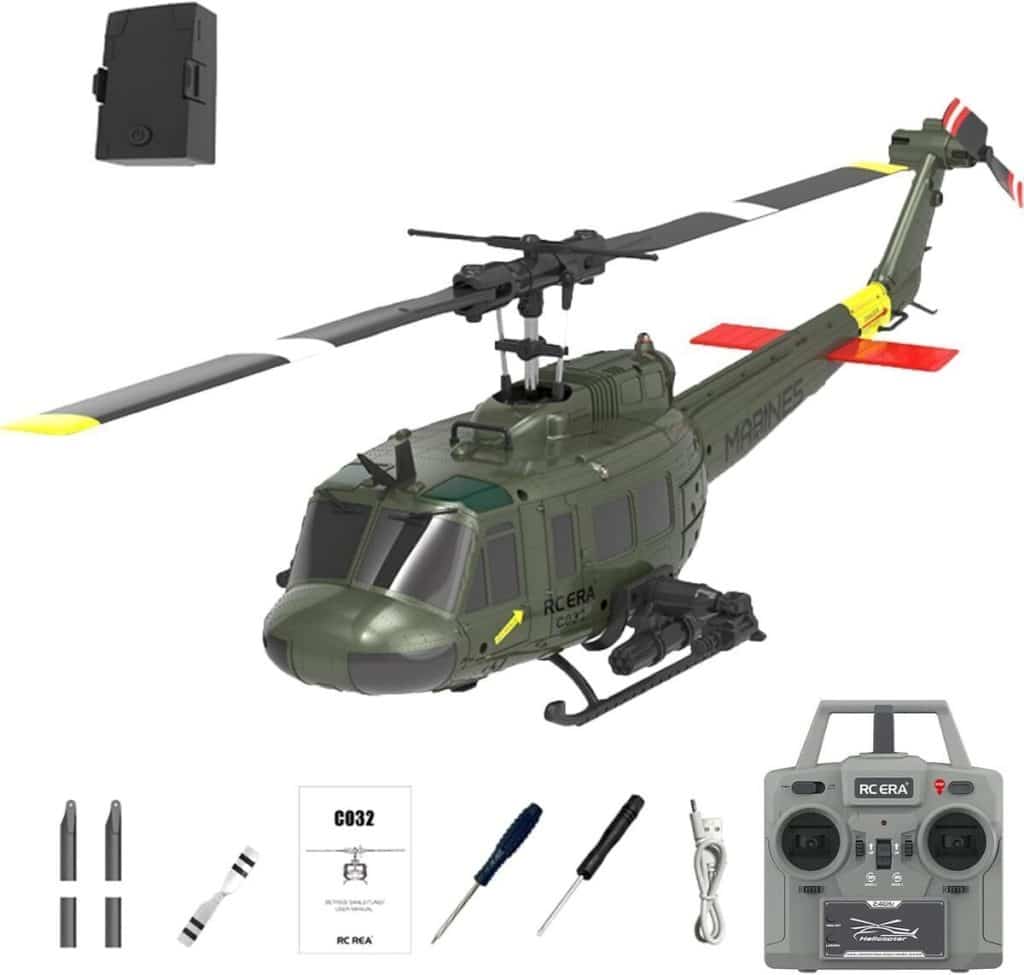 Test de l'hélicoptère télécommandé NBJIALIN RC Era C032 : volant et stabilisé