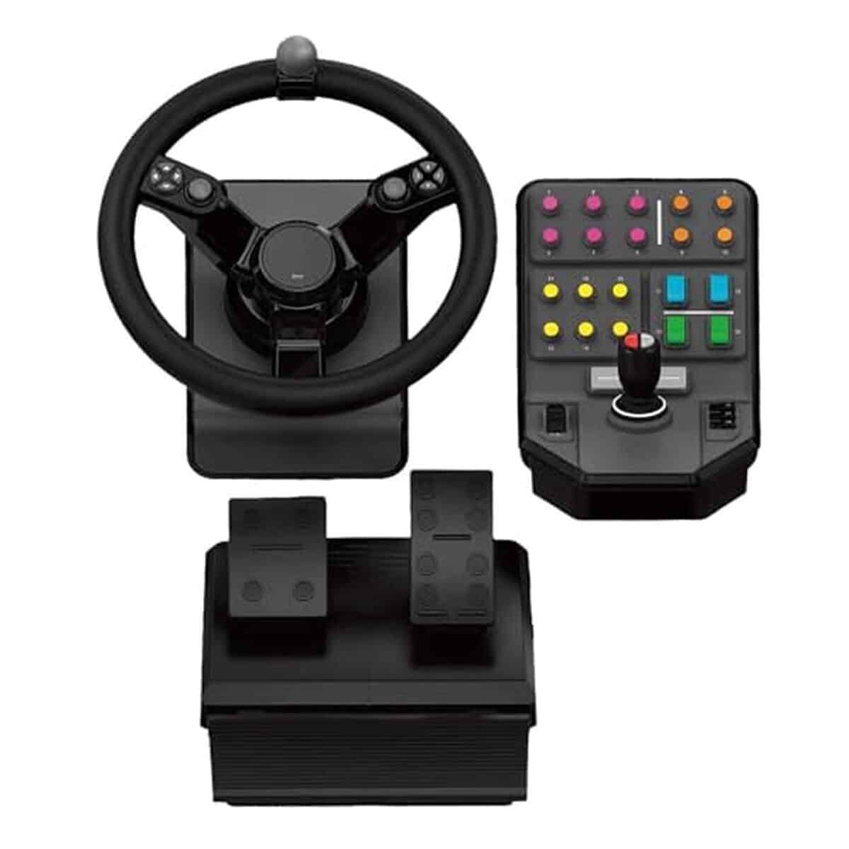 Test du Logitech G Saitek : volant 900° pour simulation agricole