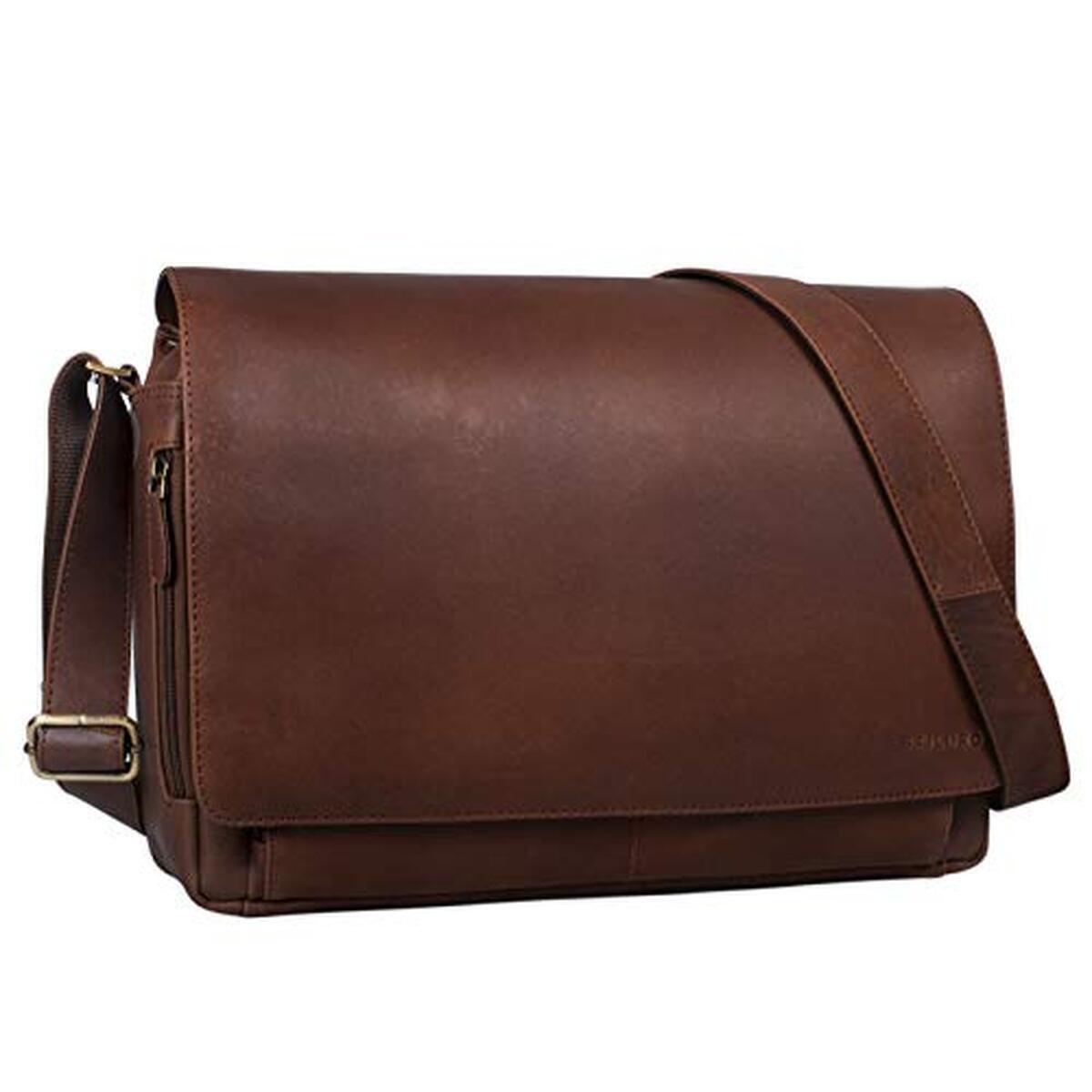 Test du sac messenger en cuir Tom 15 pouces : style vintage et praticité