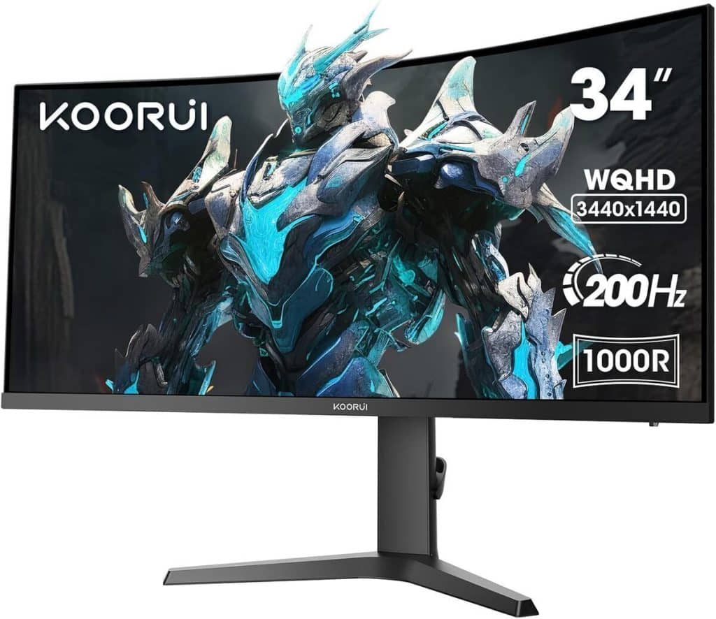 Test : écran gaming koorui 34 pouces incurvé 165Hz HDR