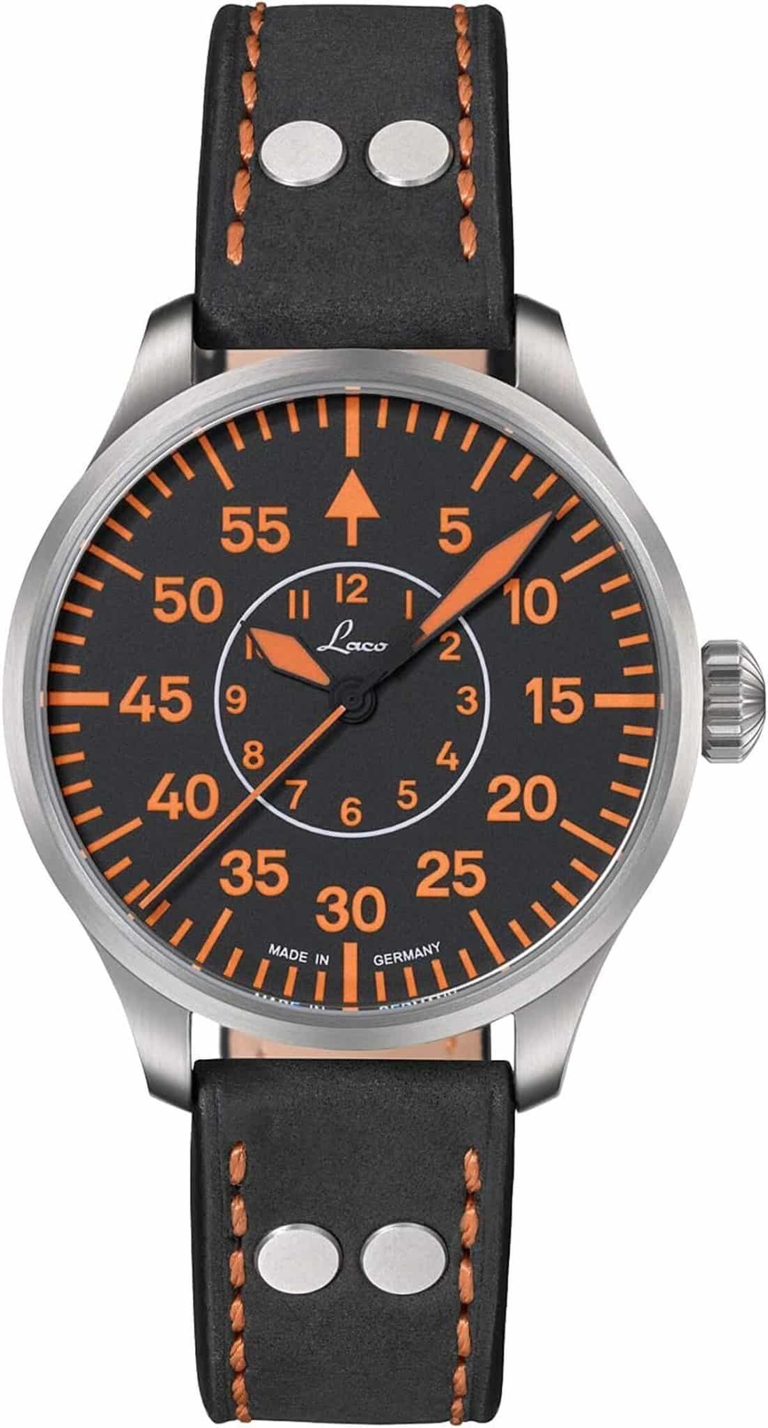 Test : montre d'aviateur Laco automatique acier inoxydable