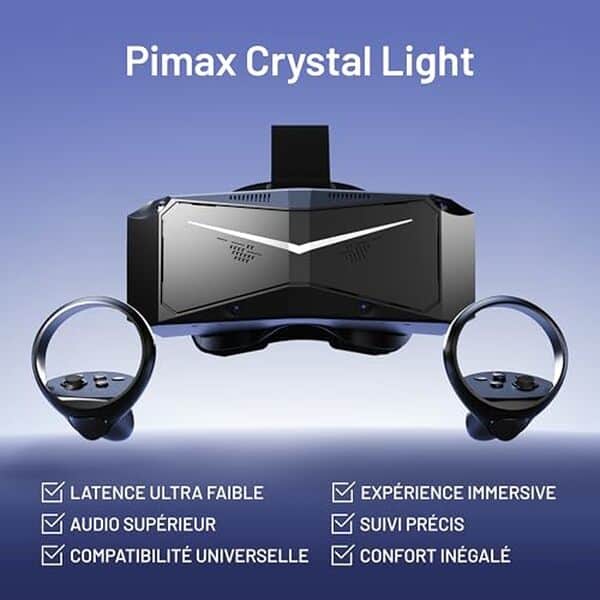 Découvrez notre test complet du casque de réalité virtuelle Pimax Crystal Light HD 8K 120Hz : performances, qualité d'image et verdict final pour les gamers exigeants. 