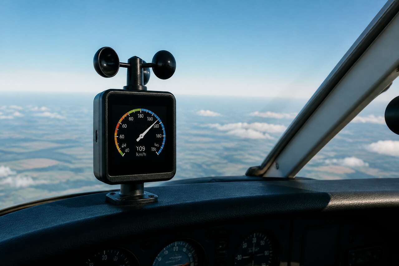 Ce que l&rsquo;on appelle &laquo; an&eacute;mom&egrave;tre &raquo; en aviation: vent mesur&eacute; au sol vs vitesse mesur&eacute;e en vol