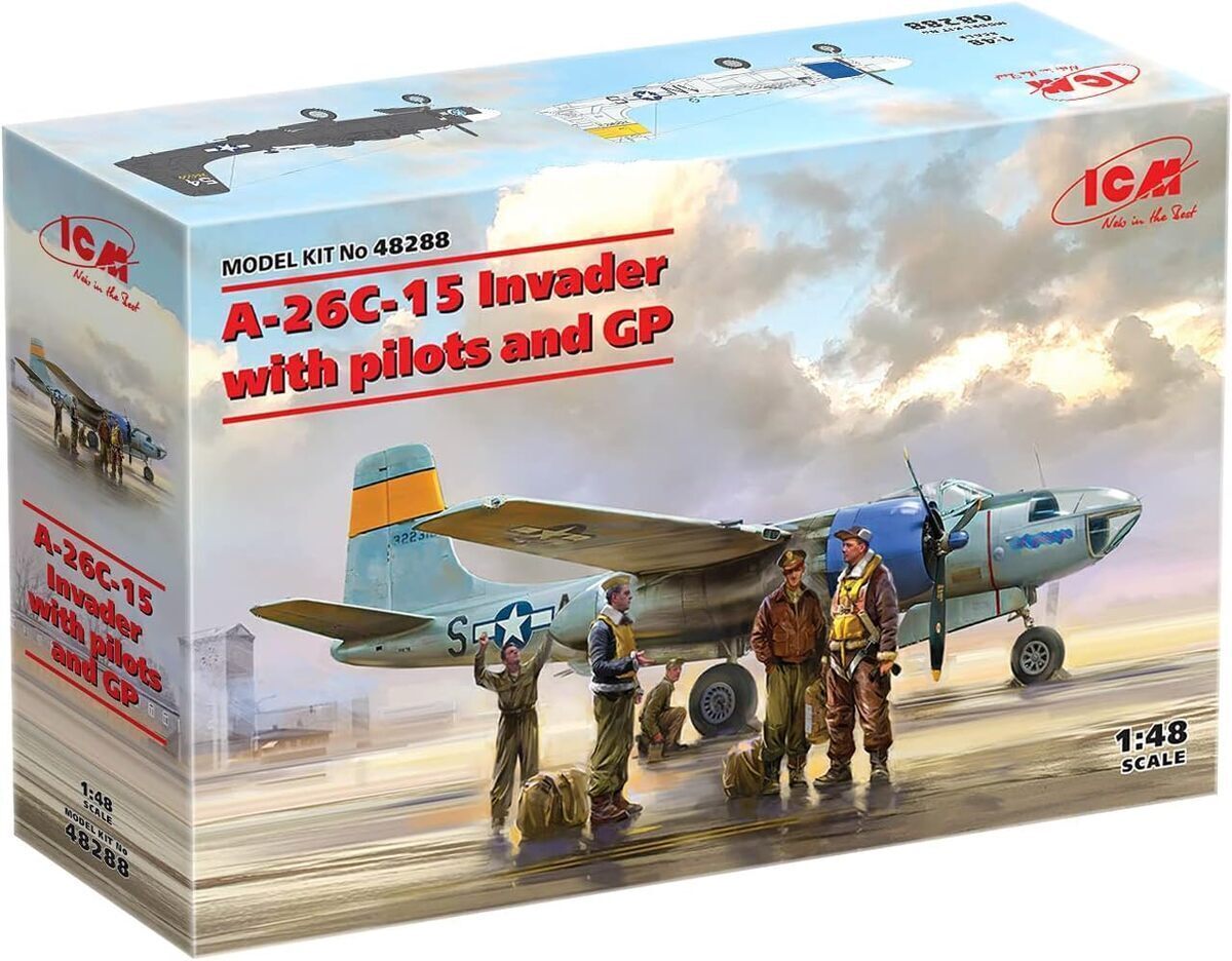 Test : avion militaire A-26C-15 envahisseur ICM 48288 à l'échelle 1/48