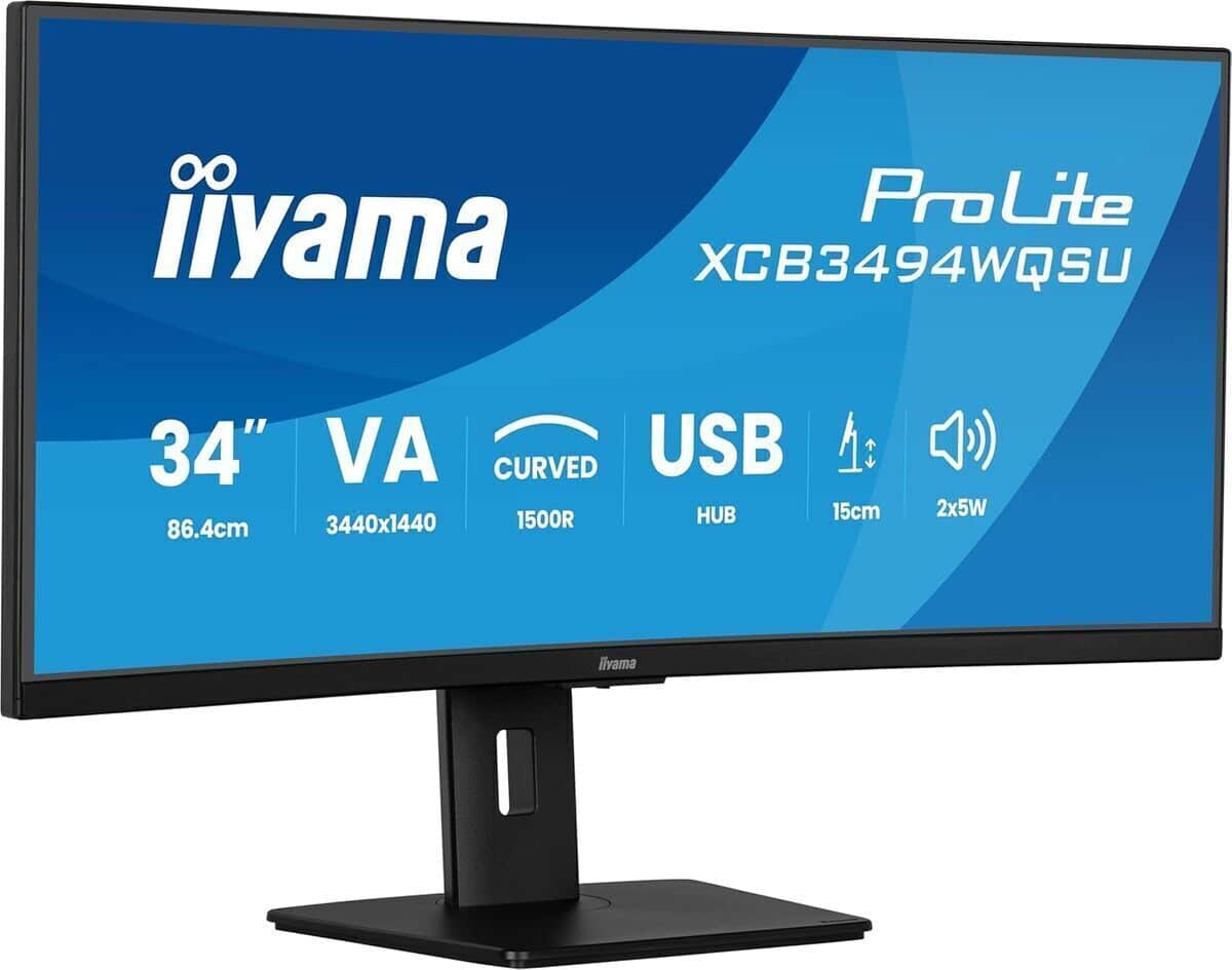 Test de l'écran iiyama Prolite XCB3494WQSU-B1 34 pouces uwqhd 120hz