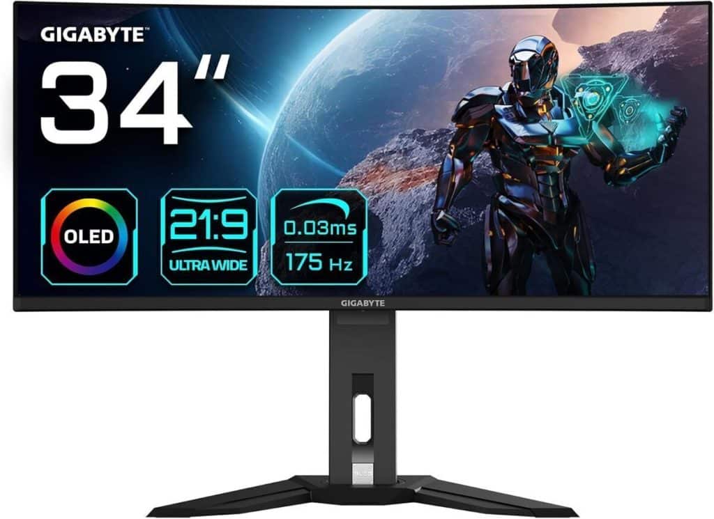 Test du moniteur de jeu courbé Gigabyte OLED MO34WQC 34" wqhd