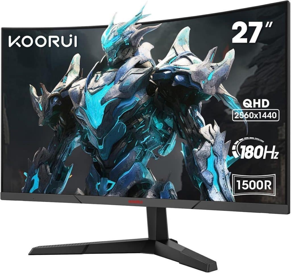Test du moniteur KOORUI 27'' : un écran incurvé qhd pour gamers exigents