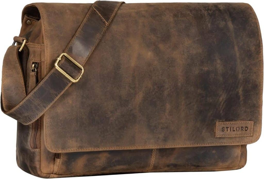 Test : sac Rick vintage Stilord en cuir marron pour PC 15.6 pouces