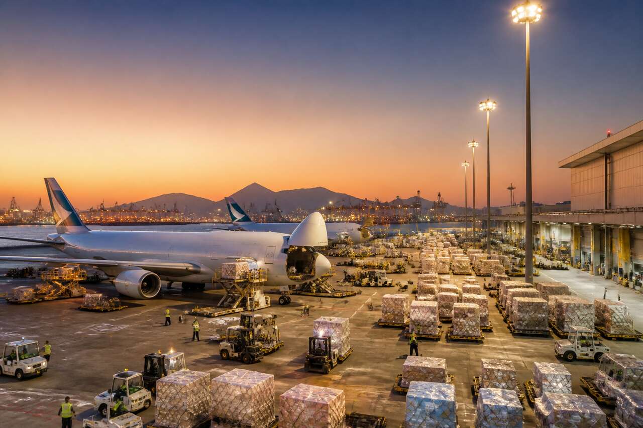 Le fret a&eacute;rien via hong kong: cha&icirc;nes d&rsquo;approvisionnement, contr&ocirc;les export et reconfiguration des flux