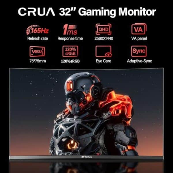 Découvrez notre test détaillé de l'écran PC gaming CRUA 32 pouces 2K incurvé 165Hz : performances, qualité d'image et verdict final pour les gamers.