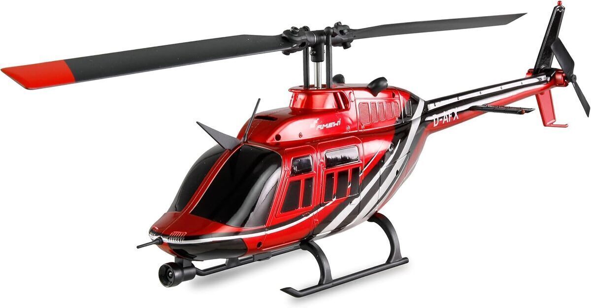 Test : amewi bell 206 jet ranger cp hélicoptère télécommandé 6 canaux 6G rtf échelle 1 : 33