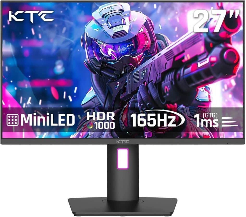 Test du moniteur gaming KTC Mini LED 27 pouces hdr1000 165hz