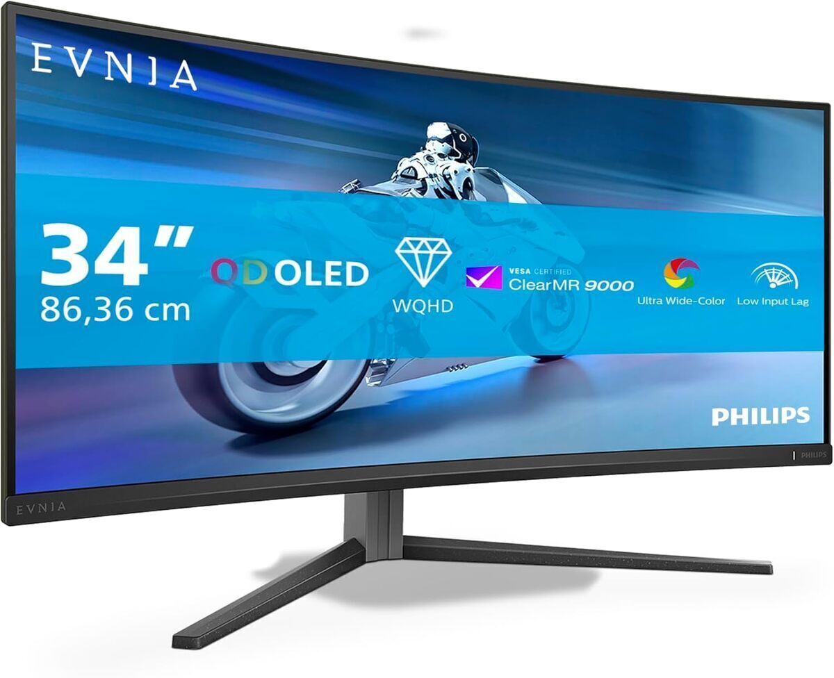 Test du moniteur Philips Evnia 34M2C6500AM : incurvé, rapide et détaillé