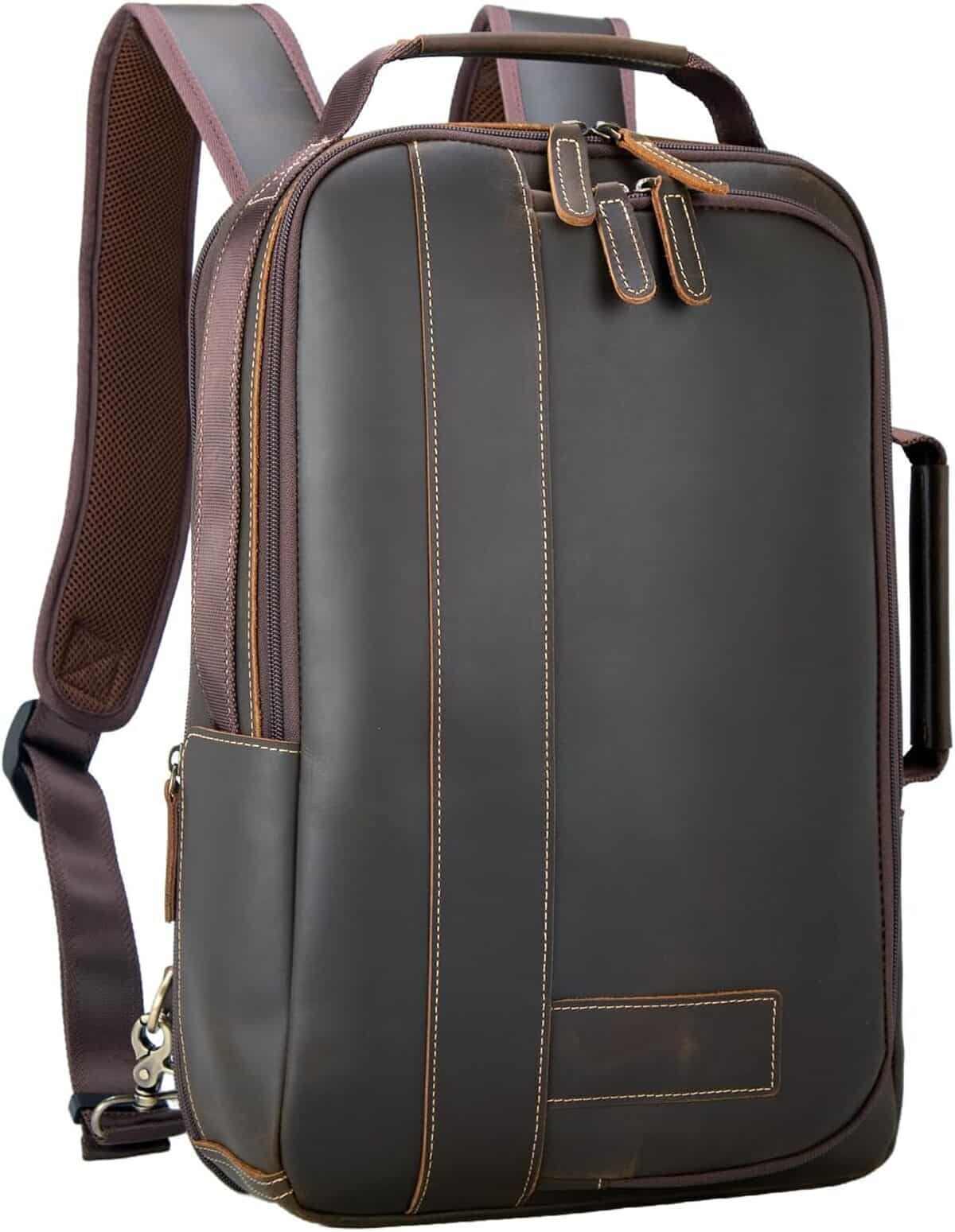 Test du sac à dos TIDING : cuir vintage et fonctionnalité pour pros
