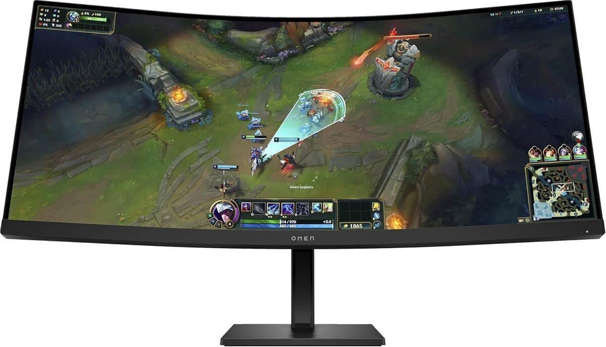Test : écran gamer incurvé HP OMEN 34c G2 180 Hz