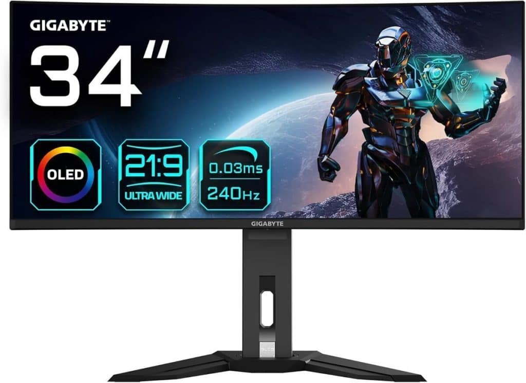 Test moniteur Gigabyte MO34WQC2 : immersion oled++