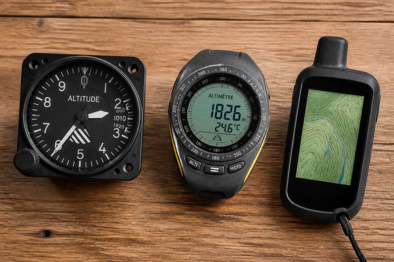 Altim&egrave;tre avion, altim&egrave;tre randonn&eacute;e et gps: quelles diff&eacute;rences