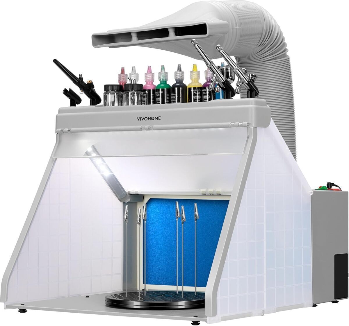 Test : cabine de peinture air Vivohome avec lumière LED