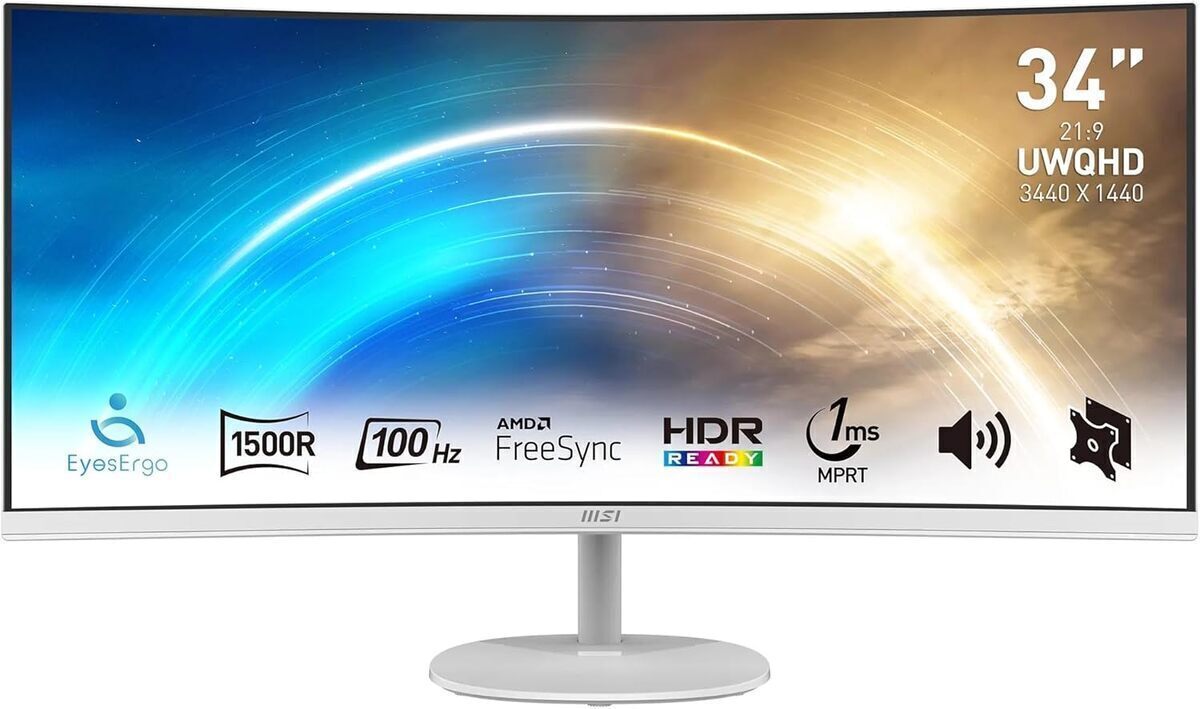Test : écran msi pro mp341cqw 34" incurvé uwqhd