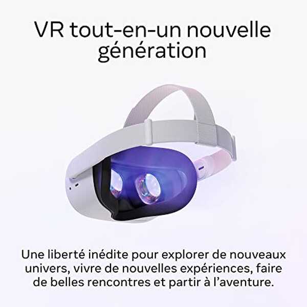 Découvrez notre test complet du Meta Quest 2 128 Go : performances, jeux, confort et prix du casque de réalité virtuelle le plus vendu au monde. 
