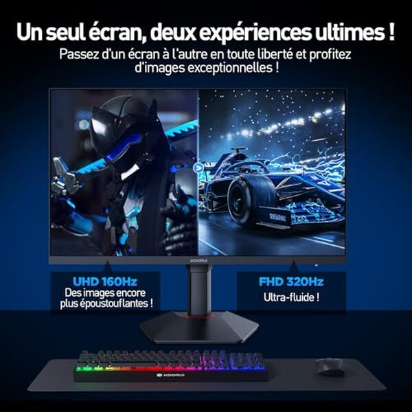 Découvrez notre test détaillé de l'écran gaming Koorui G2741L 27 pouces 4K UHD 160Hz : performances, qualité d'image et avis complets pour gamers. 