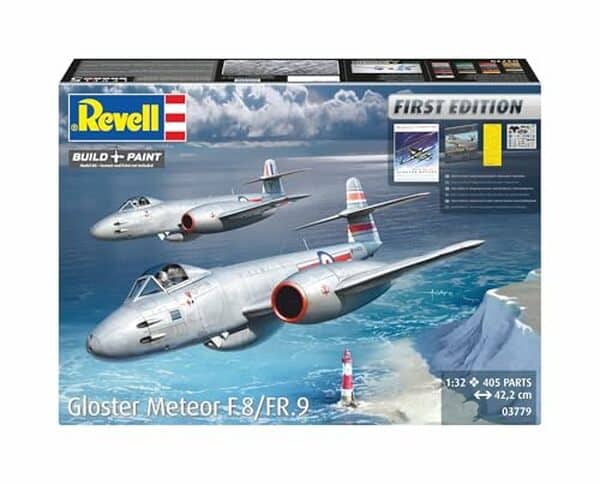 Découvrez notre test détaillé de la maquette Revell Gloster Meteor F.8/FR.9 à l'échelle 1/32 : qualité, pièces, instructions et conseils de montage. 