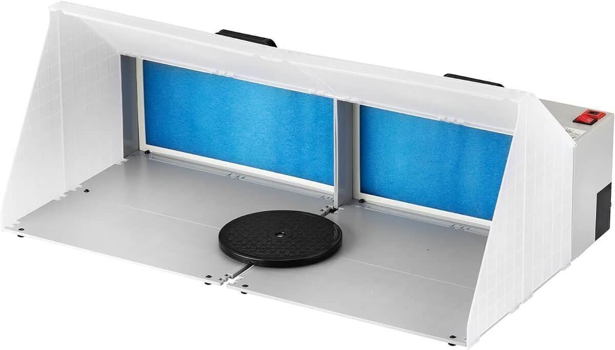 Test : cabine d'aspiration double WilTec silencieuse pour aérographie