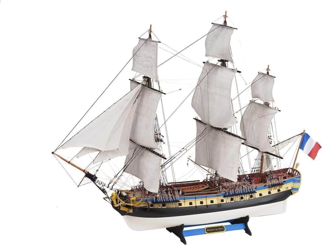 Test de la maquette bateau Hermione La Fayette d'Artesanía Latina
