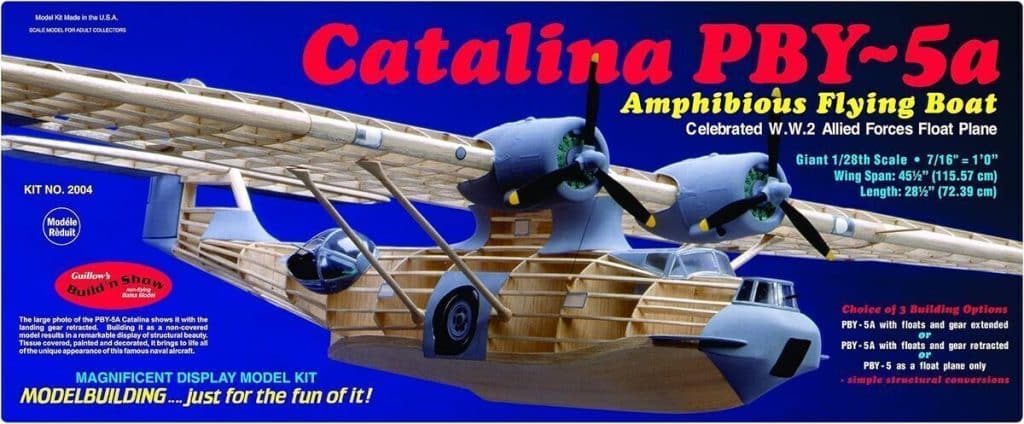 Test de la maquette en bois PBY-5A Catalina