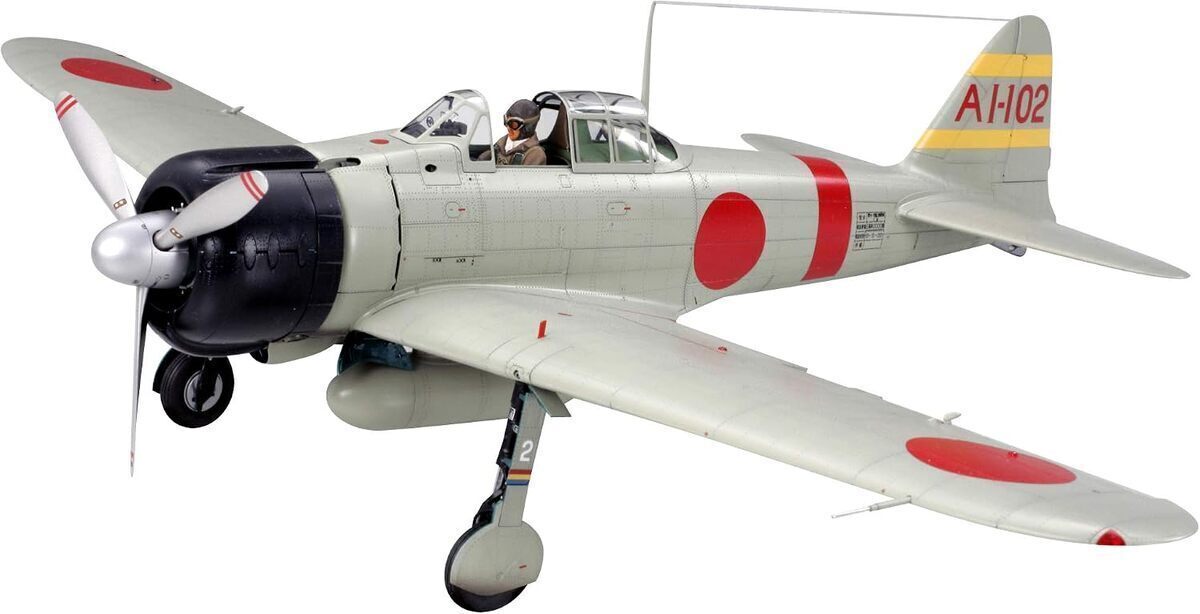 Test de la maquette plastique Tamiya A6M2B Zéro 1/32