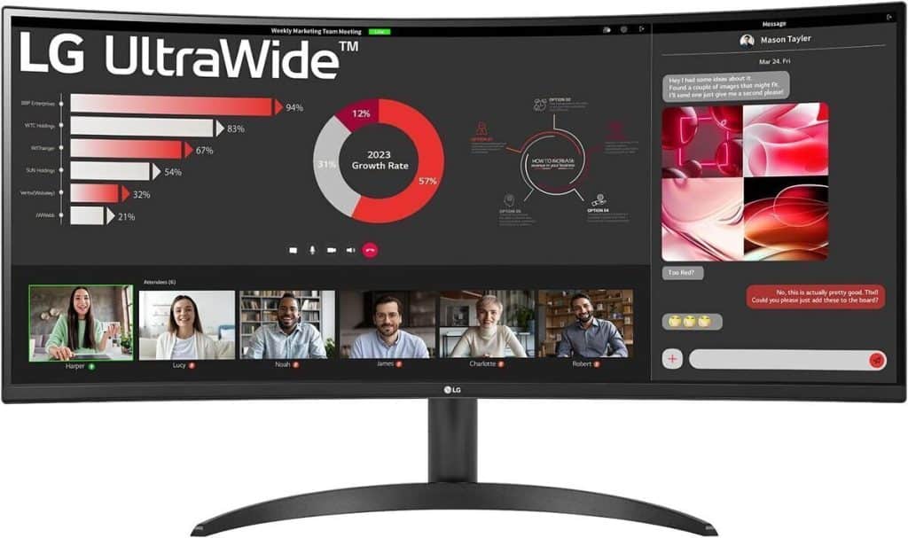 Test : écran lg Ultrawide 34WR50QC-B incurvé 34" uwqhd