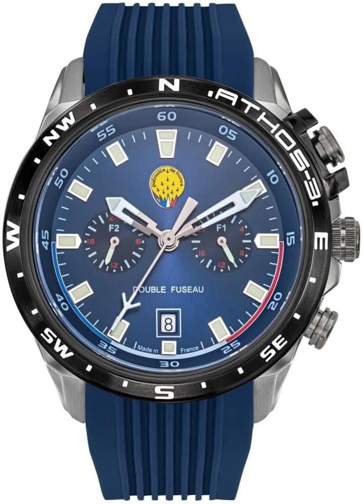 Test de la montre Patrouille de France aviateur Athos 3 multifonctions