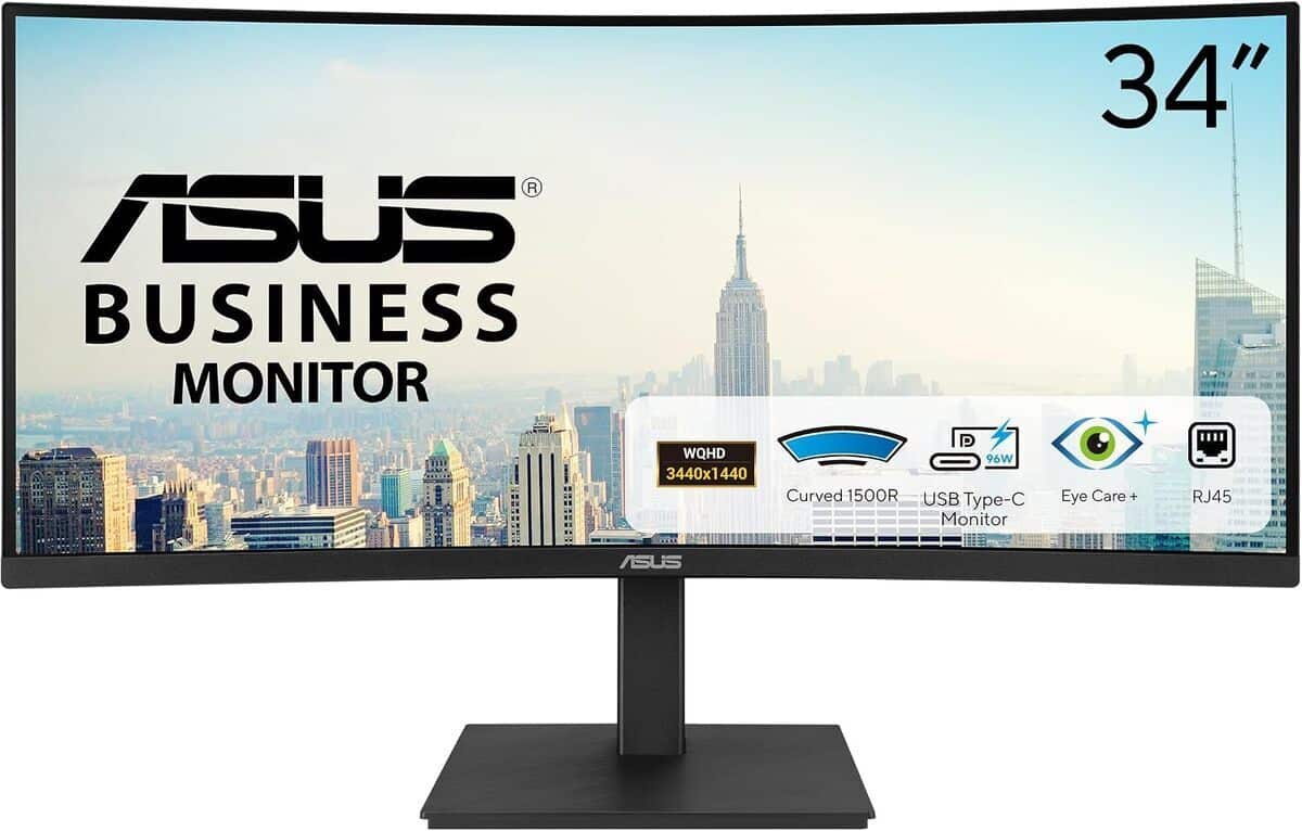 Test du moniteur ASUS Business VA34VCPSR : performance et design ergonomique