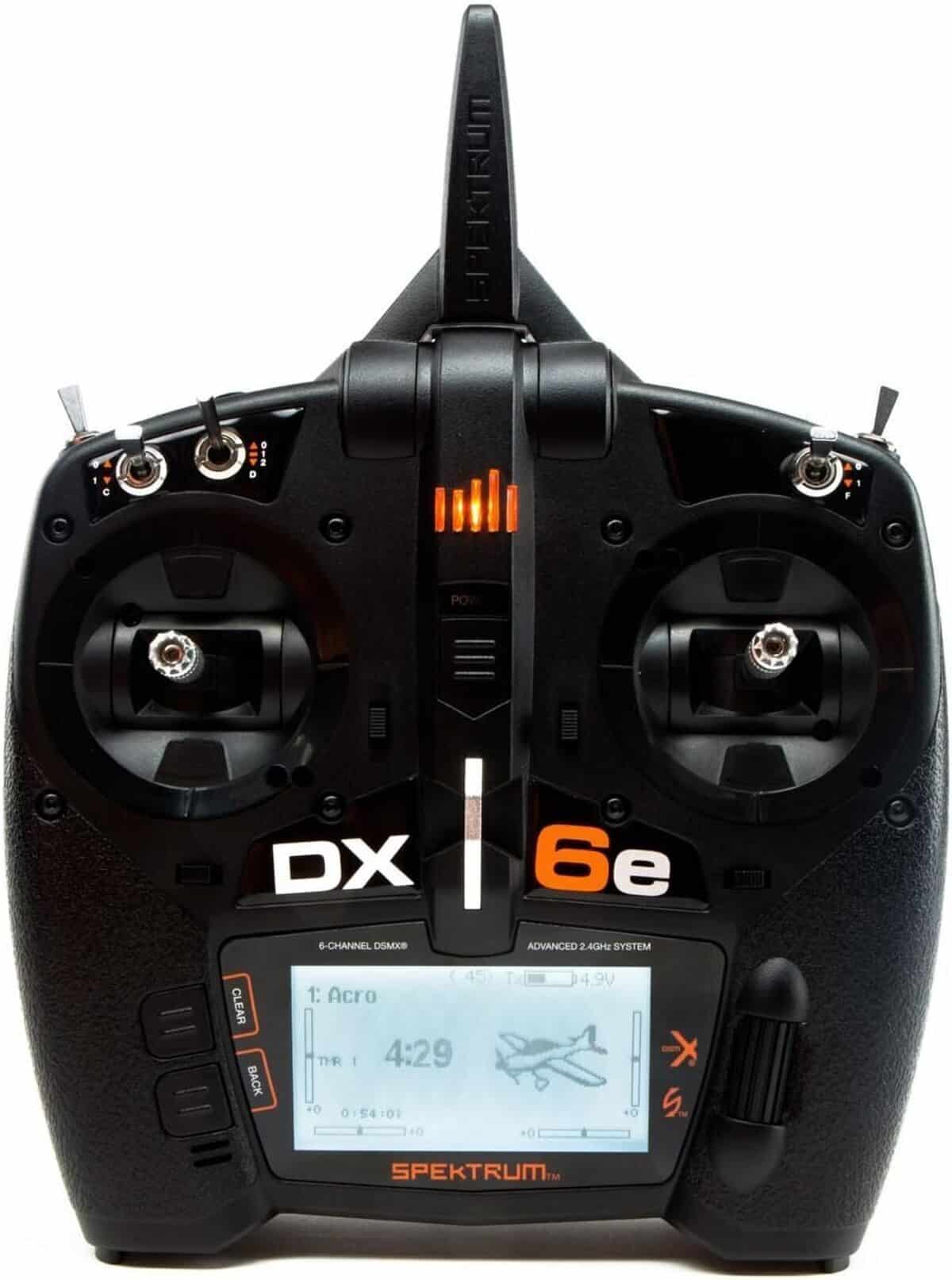 Test du Spektrum DX6e : transmetteur dsmx 6 canaux