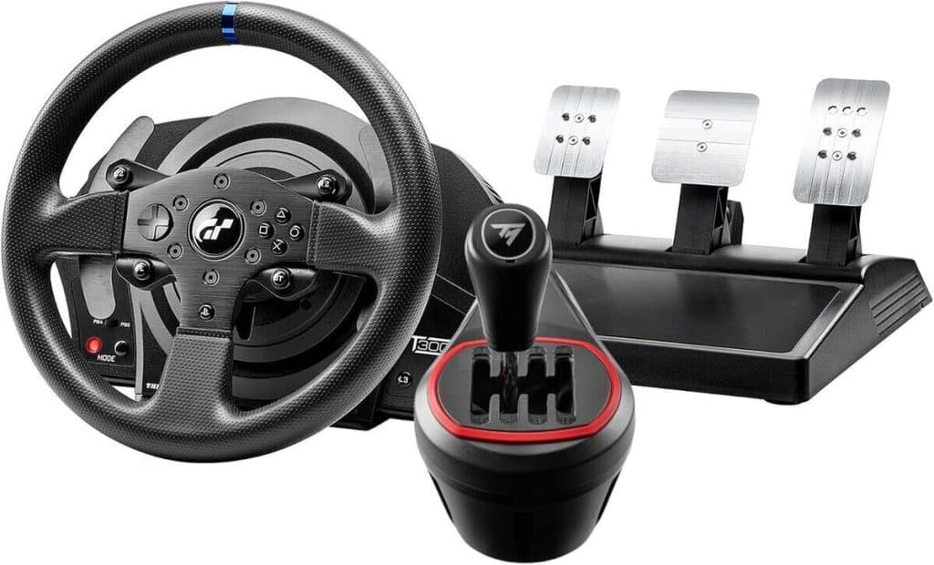 Test du Thrustmaster T300RS GT : volant de course et levier haut de gamme