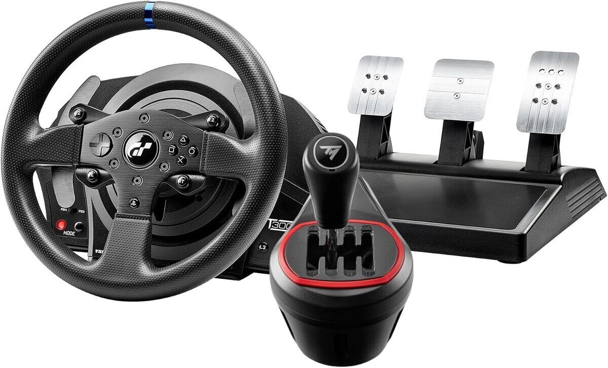 Test du Thrustmaster T300RS GT : volant de course et levier haut de gamme