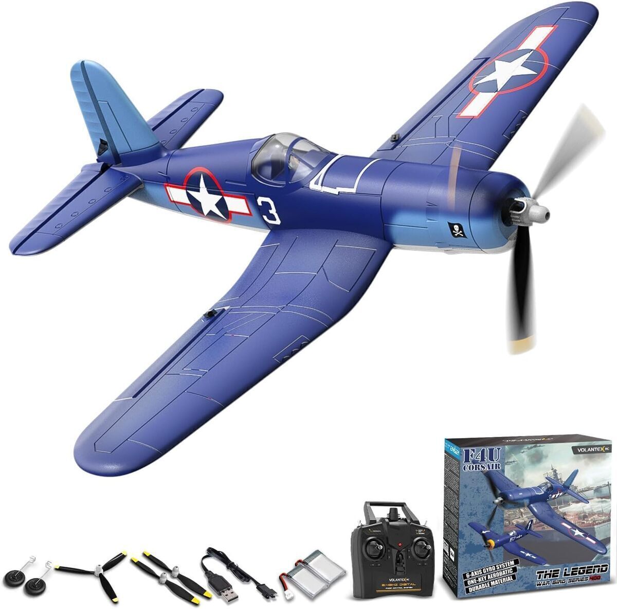 Test du volantexrc F4U Corsair : l'avion télécommandé 4CH pour débutants et adultes