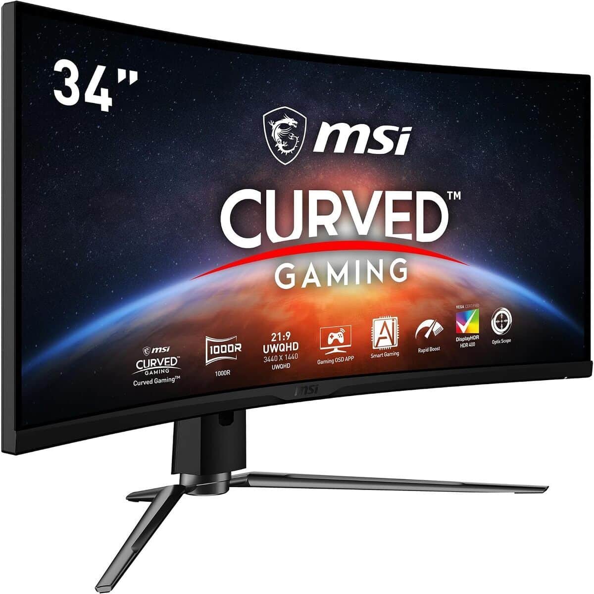 Test : moniteur incurvé msi mpg artymis 343cqrde 34" 165 hz
